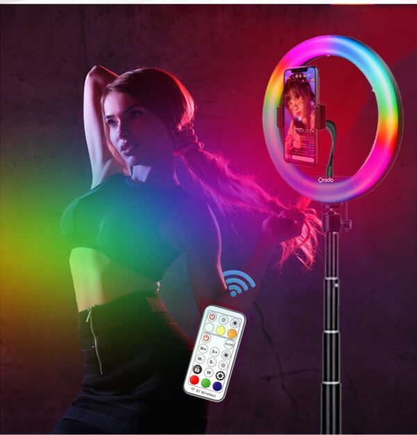 Цветная кольцевая лампа RL-14 M36 RGB