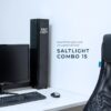 черный бактерицидный SALTLIGHT возле компьютера