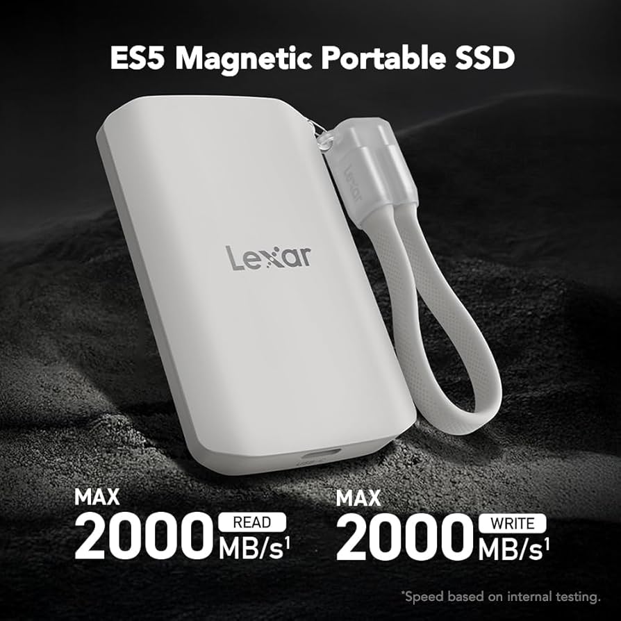 Портативный SSD Lexar ES5 1TB – компактный и быстрый накопитель до 2000MB/s